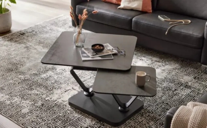 Interliving Couchtisch Serie 6232 Keramik Titan ca. 80/137x80x40 cm