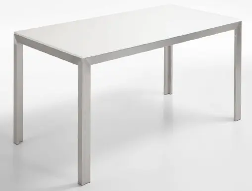 Niehoff Esstisch, 160 x 90 cm MetallfarbenWeiß