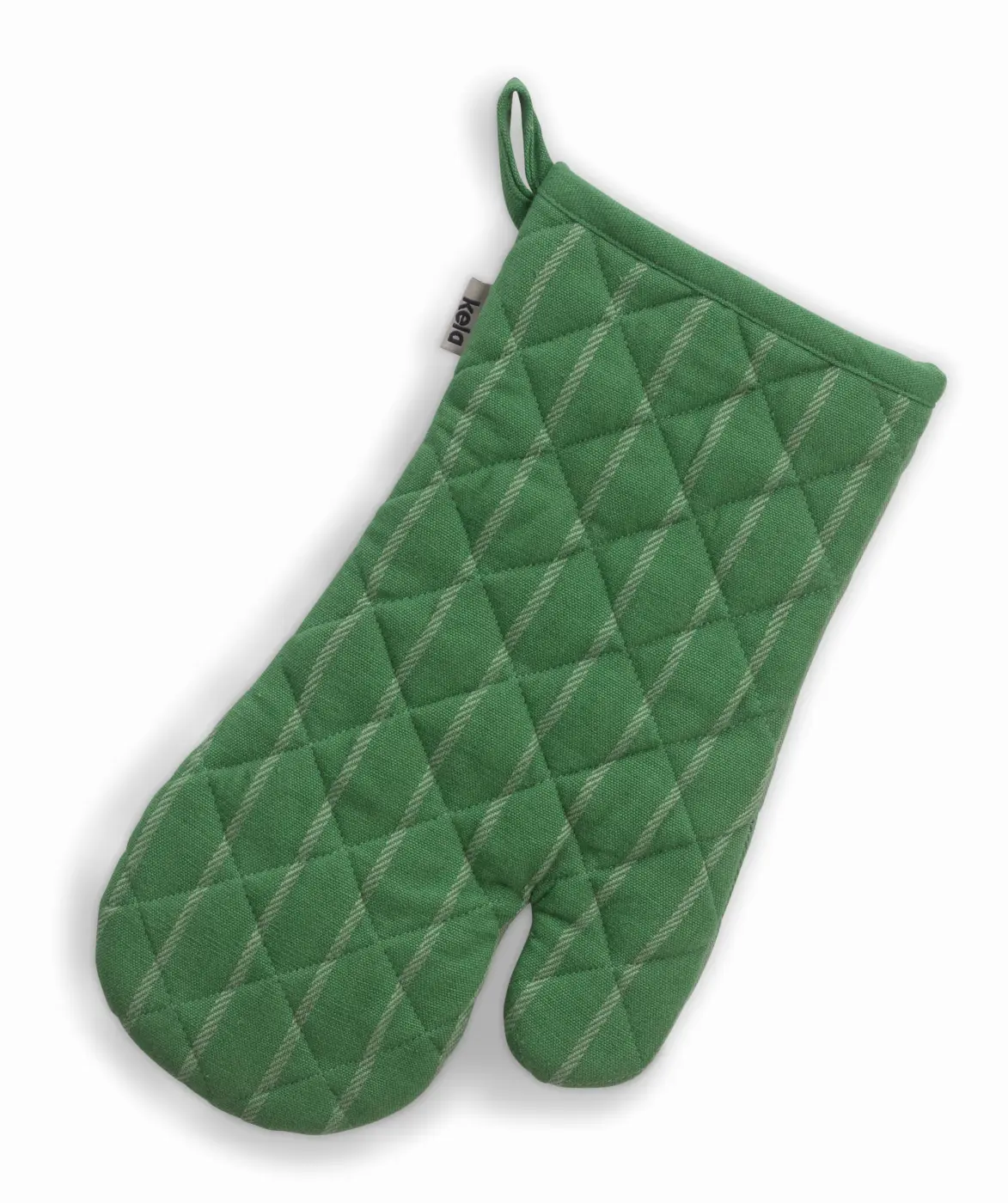 Kela Topfhandschuh Cora Grün mit Streifen 31x18 cm