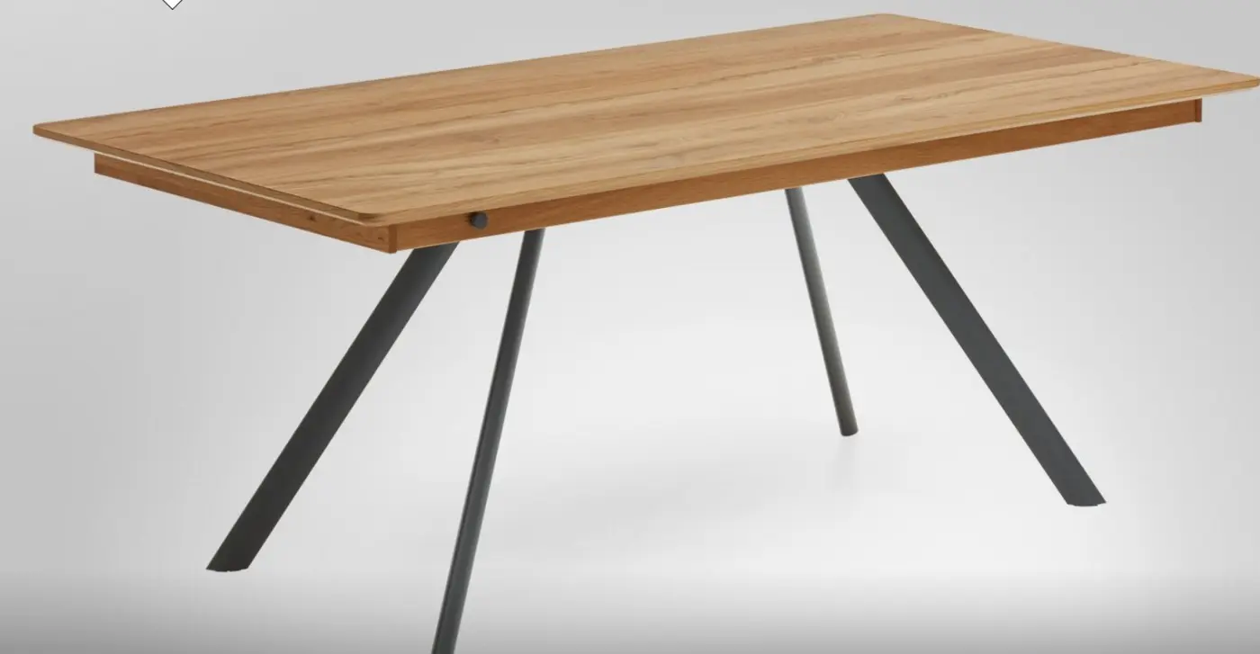 Venjakob Esstisch ET324 Fin Eiche rustico hell ca. 190(290)x100x75 cm mit Klappeinlage