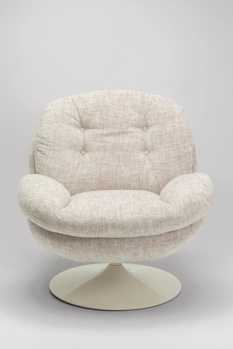 Kare Drehsessel Cosy Beige 360 Grad drehbar ca. 86x84x89 cm