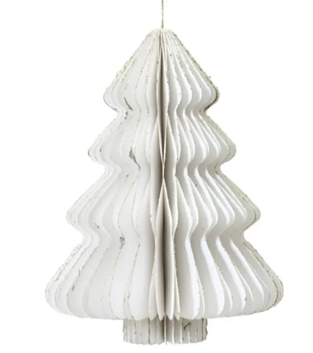 Kaemingk Baum Papier weiß 60 cm