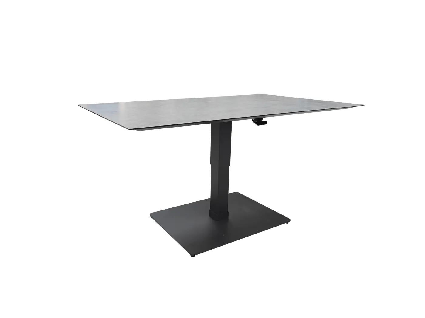 LC Garden Bistrotisch Bondino Betonoptik/Anthrazit ca, 140x80x48-66 cm