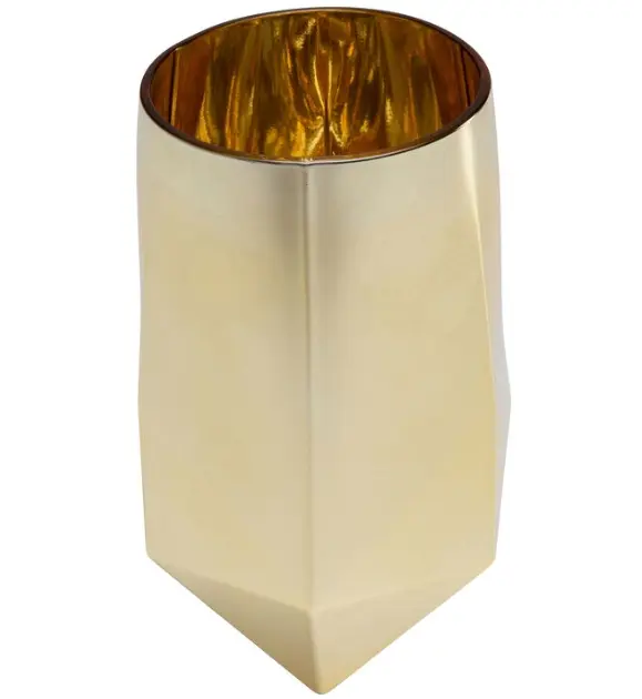 Kare Design Wasserglas Diamond Gold 510 ml