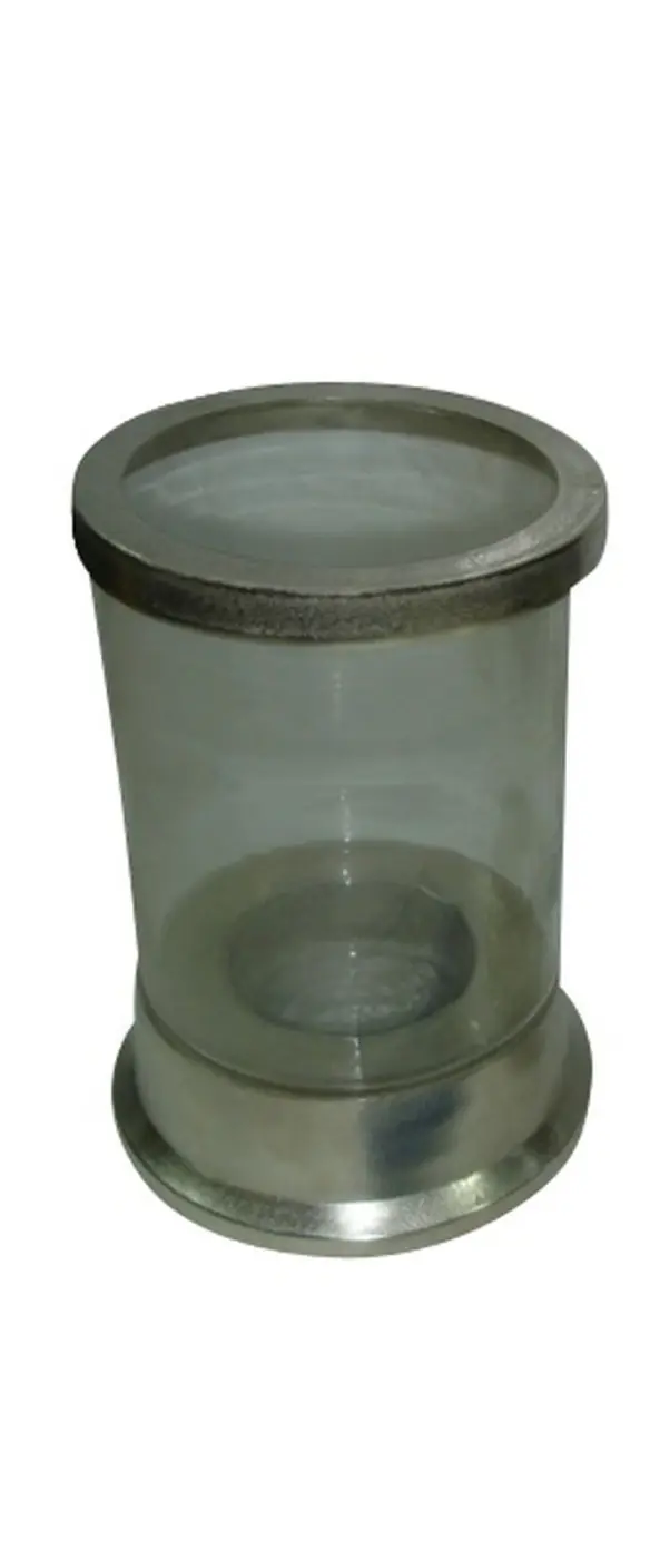 LC Garden 2 Windlicht 32 cm Silber