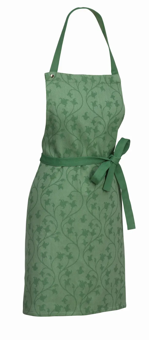 Kela Schürze Cora Grün Muster 80x67 cm