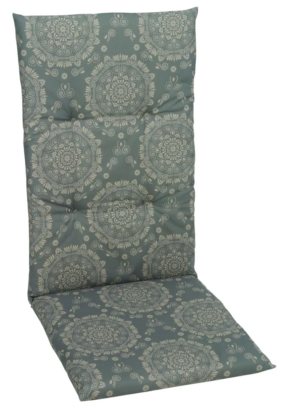 Go-De Sesselauflage hoch ca, 120x50x8 cm Grau/Blau