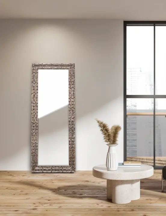 Mirrors & More Spiegel Nathalie mit Facette Rostfarbig Antik ca. 70x170 cm