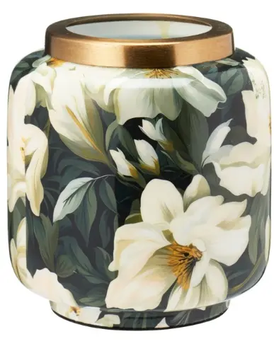 Koopmann I. Vase Blumen Design 15,5 cm