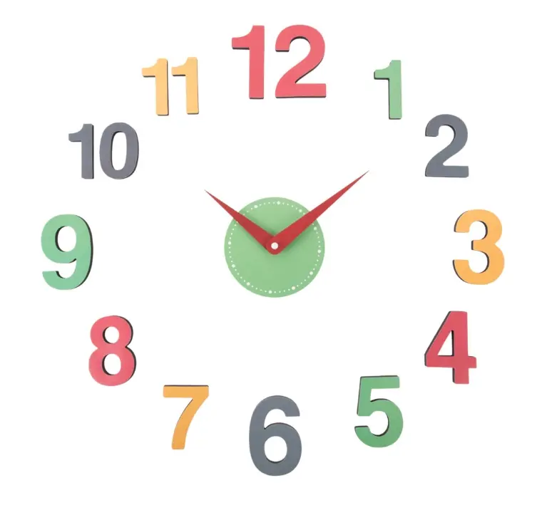 Wall clock,Multi color