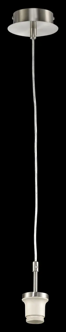 F&H Pendel o. Glas, 1-flg., L213,5 nickel matt