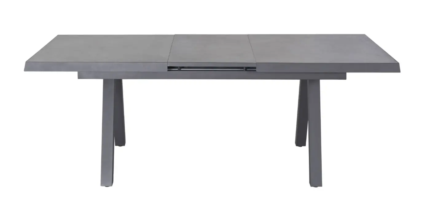 LC Garden Ausziehtisch Vivera ca. 160-210x100x75 cm Betonoptik/Anthrazit