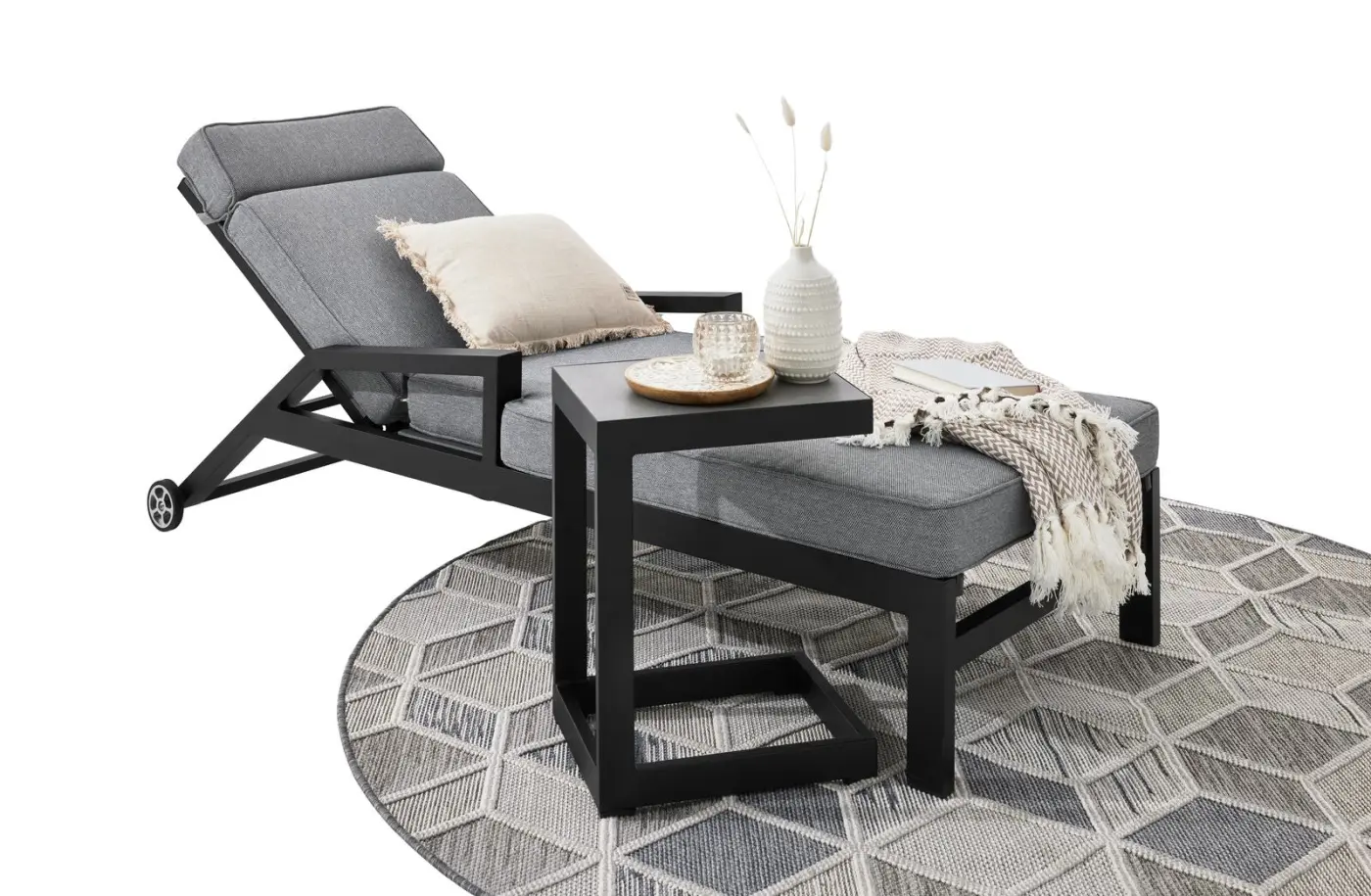 LC Garden Loungetisch Sondrino Anthrazit ca. 32x40x54 cm