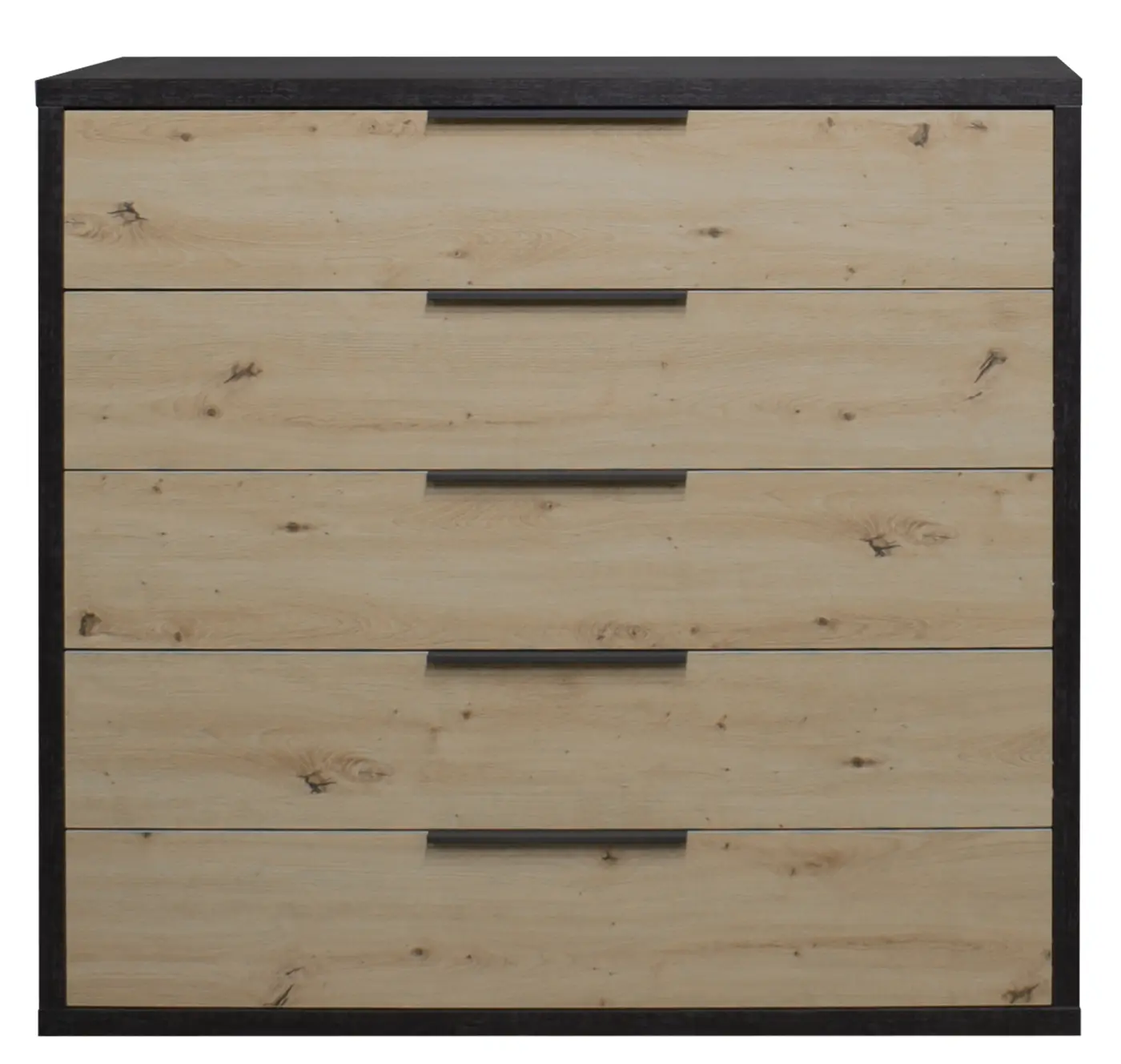 Mäusbacher Kommode flamed wood black / asteiche