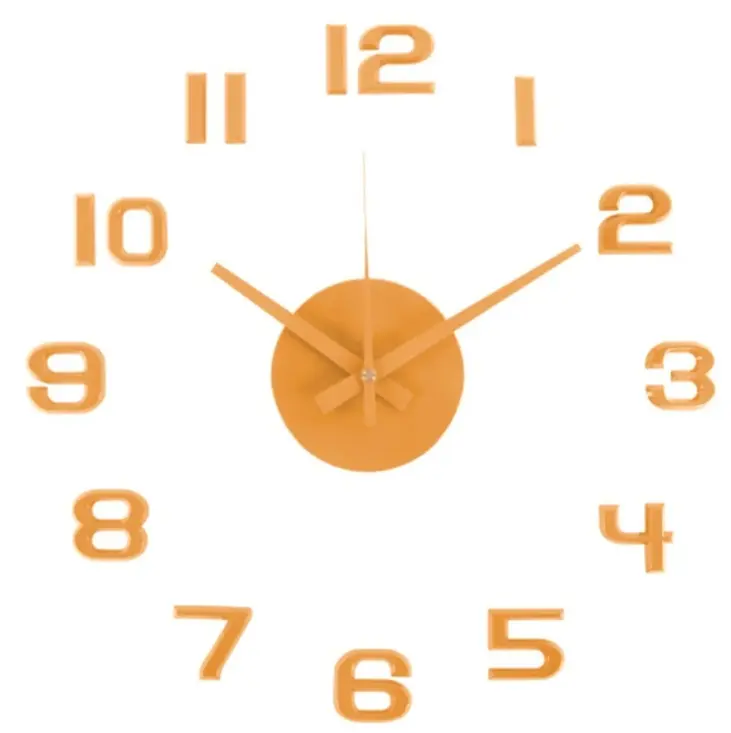 Wall clock,Numbers ochre