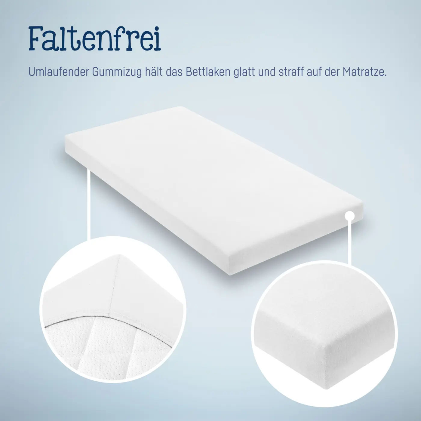 Zöllner Spannbetttuch Jersey weiß