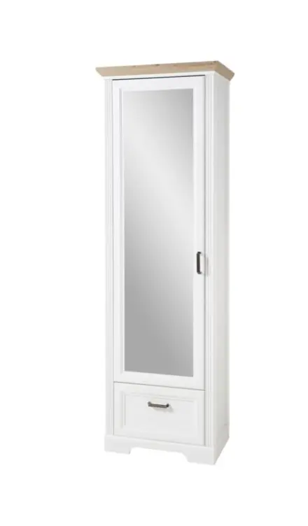 Innostyle Garderobenschrank Jasmin Pinie Hell/Eiche Artisan ca. 65x204x41 cm
