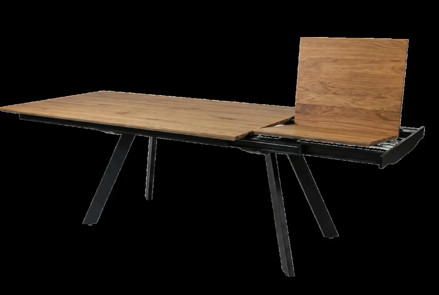360 Grad Furniture Esstisch Eiche klar lack/MDF ausziehbar ca. 180-240x100x76 cm
