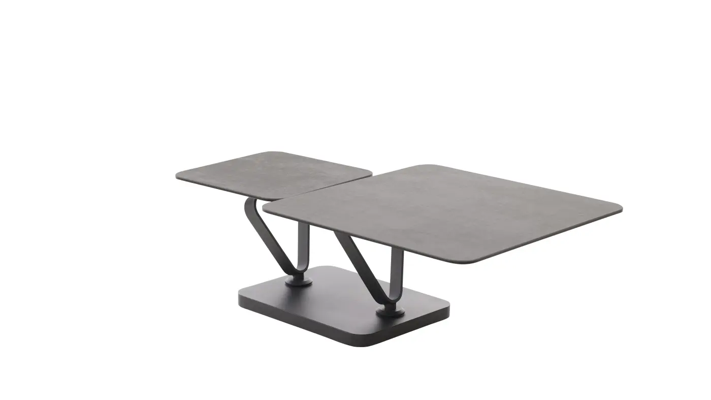Interliving Couchtisch Serie 6232 Keramik Titan ca. 80/137x80x40 cm