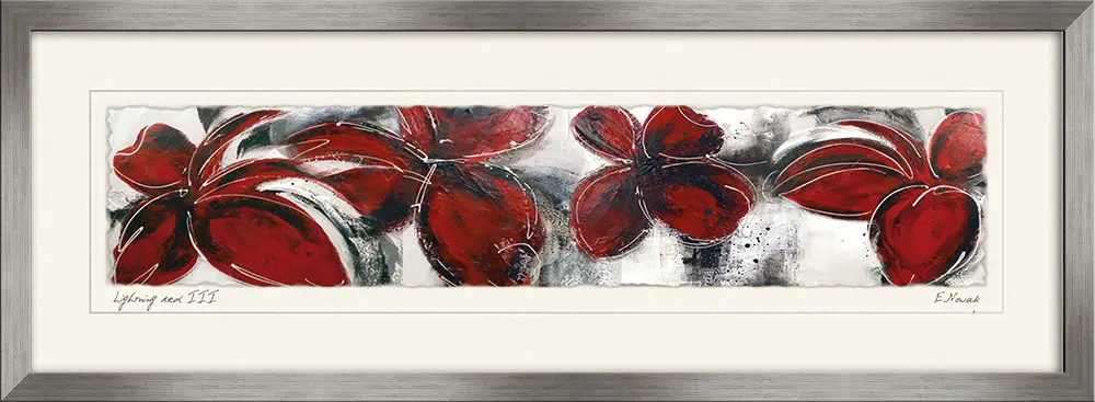 ars graphica Real-Art 125x46cm - Nowak: Lightning Red III
