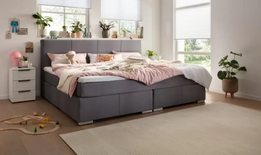 Sun Garden Familienbett BX2610 Linz Silber ca. 240x200 cm