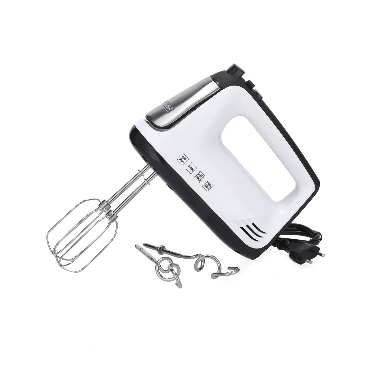 Severin Handmixer Edelstahl-gebürstet weiß