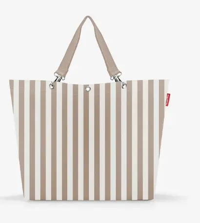 Reisenthel Shopper XL Summerstripes Coffee ca.  68x45.5x20 cm
