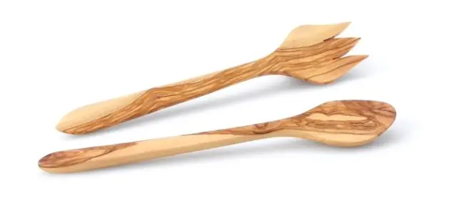 Continenta Salatbesteck Olivenholz 30,5 cm