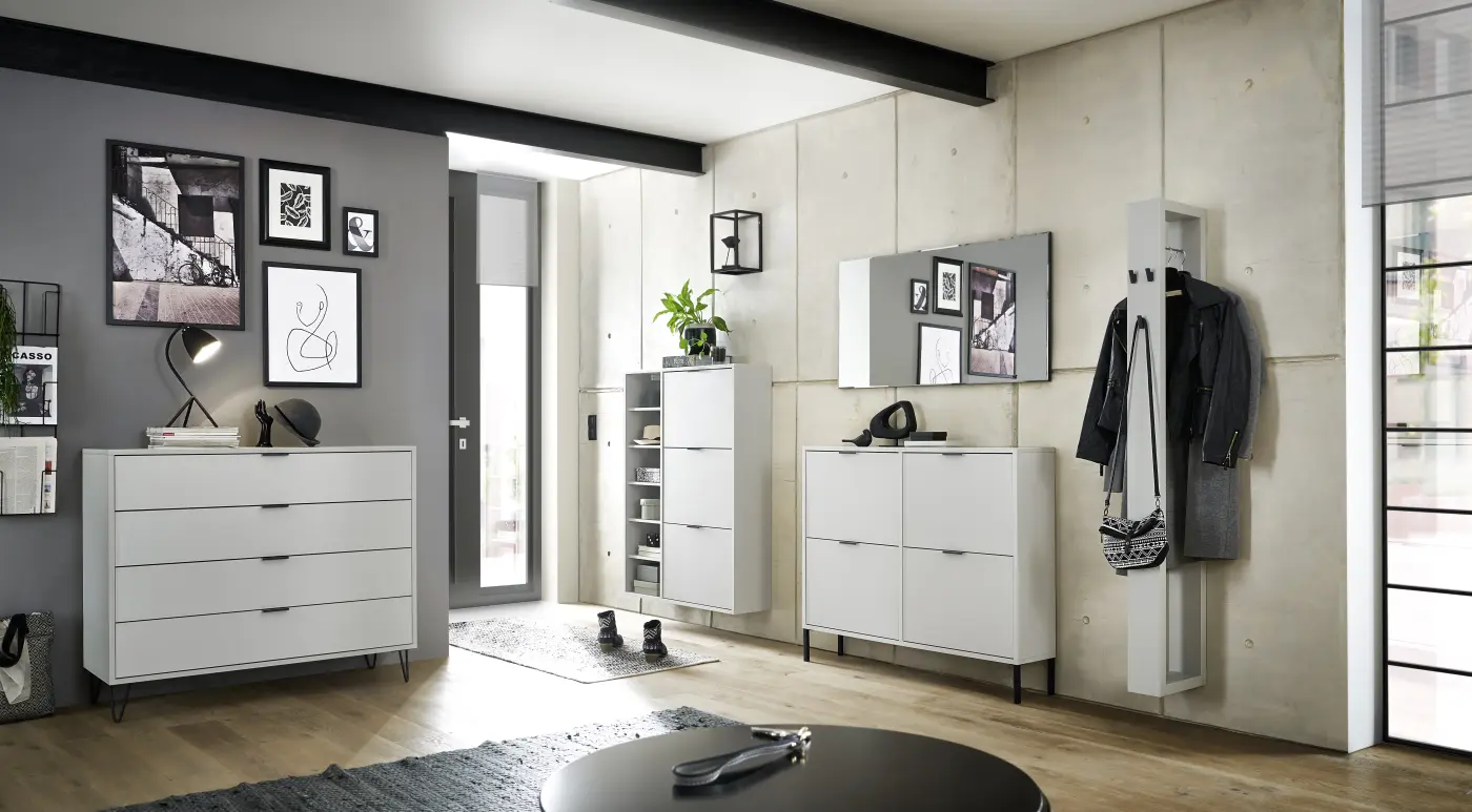 Mäusbacher Garderobe anthrazit matt lack