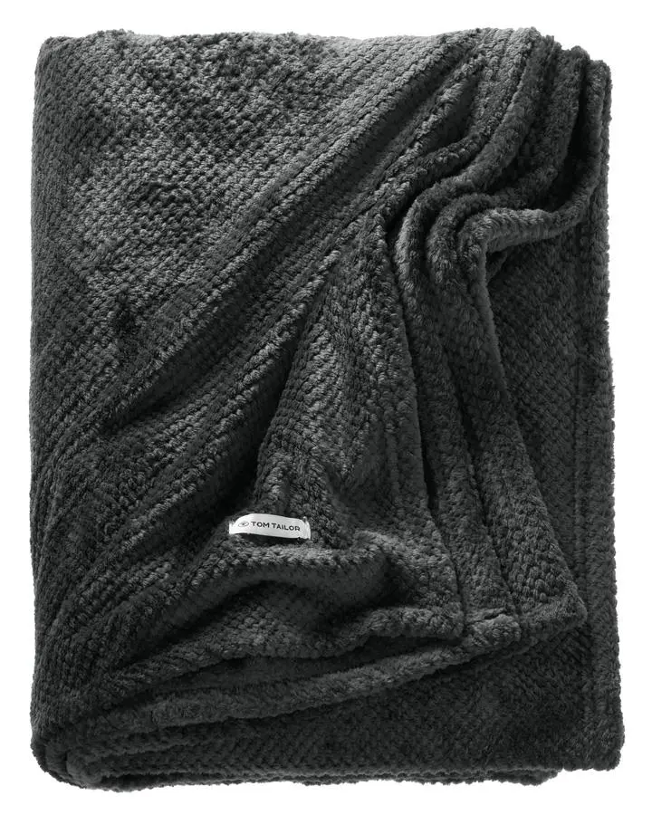 Tom Tailor Plaid Anthrazit ca. 140x190 cm