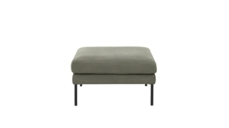 Roomio No. 4101 Hocker Feincord oliv ca, 80x80 cm 