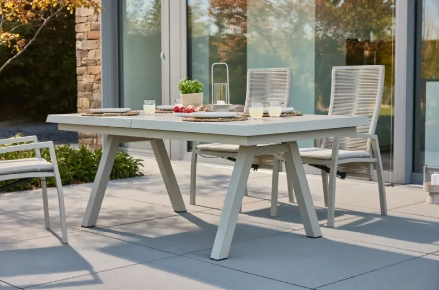 Interliving Ausziehtisch IL 7011 Stone Beton ca. 200(260)x100x77 cm