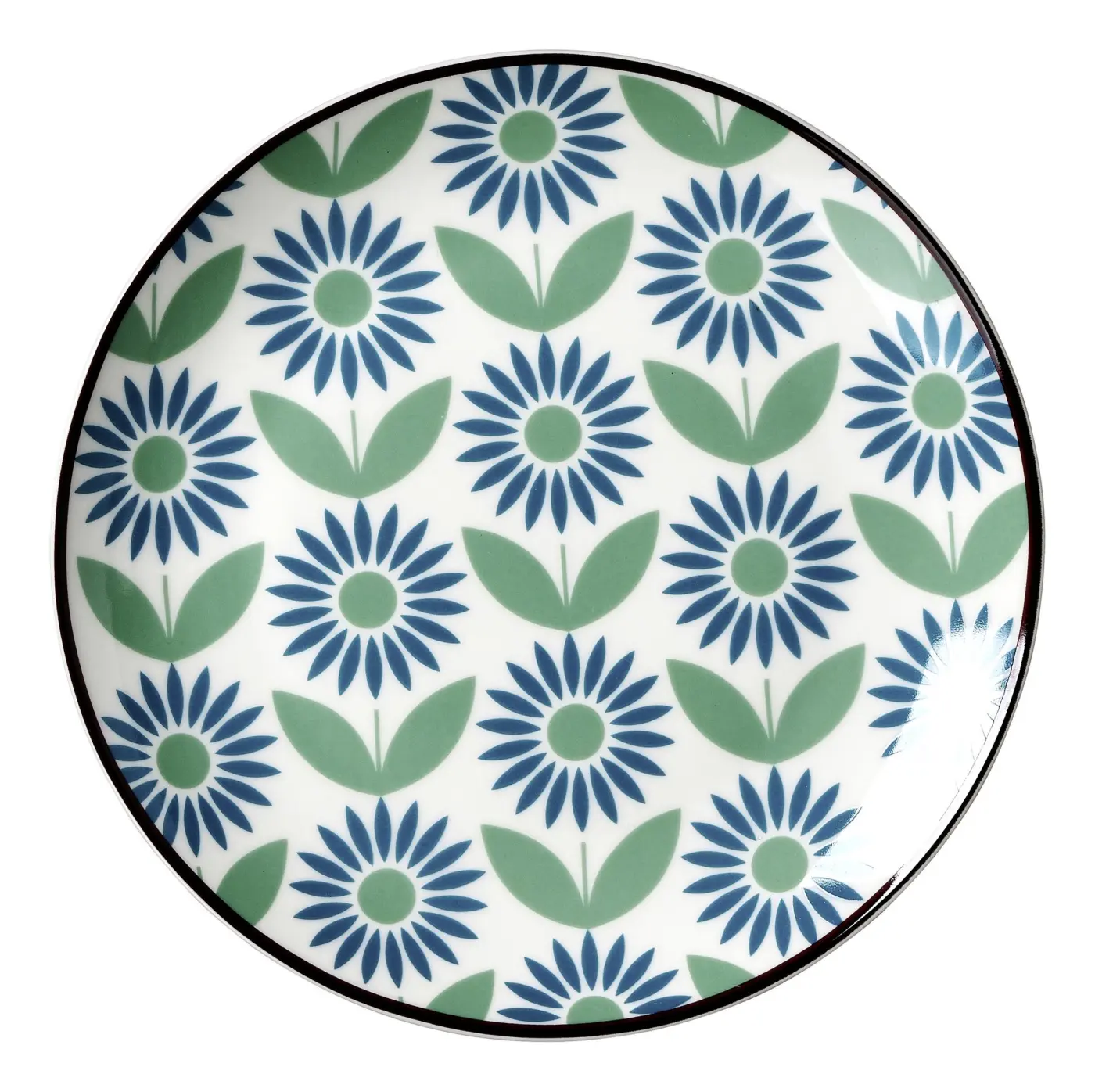 Ritzenhoff Frühstücksteller Scandi 20,5 cm Grün/Blau