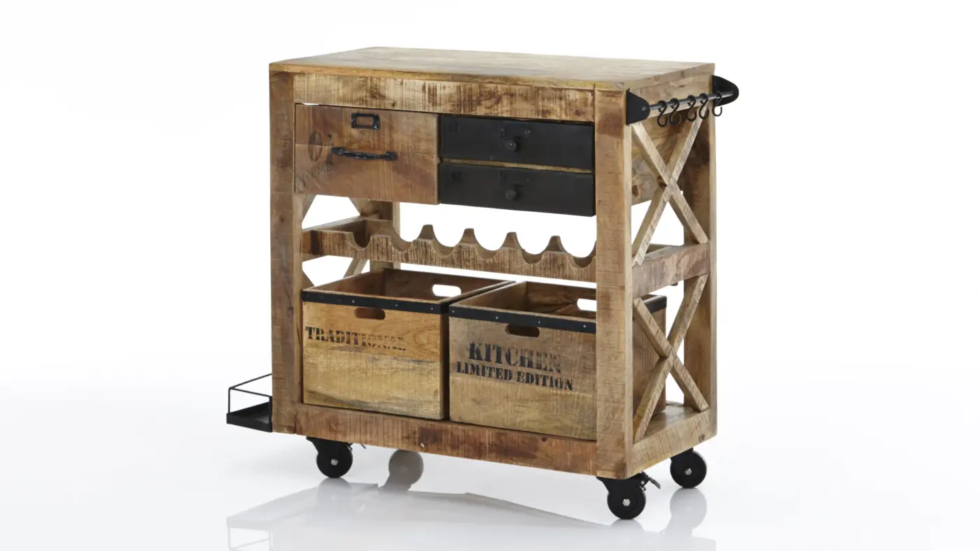 Gutmann Servierwagen Warehouse natur