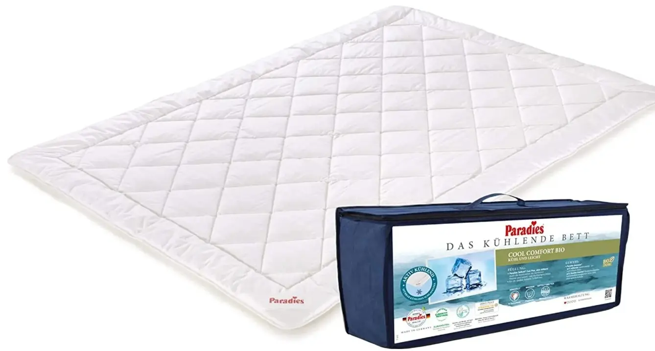 Paradies Bettdecke Cool Comfort Bio 155x220 cm Weiß