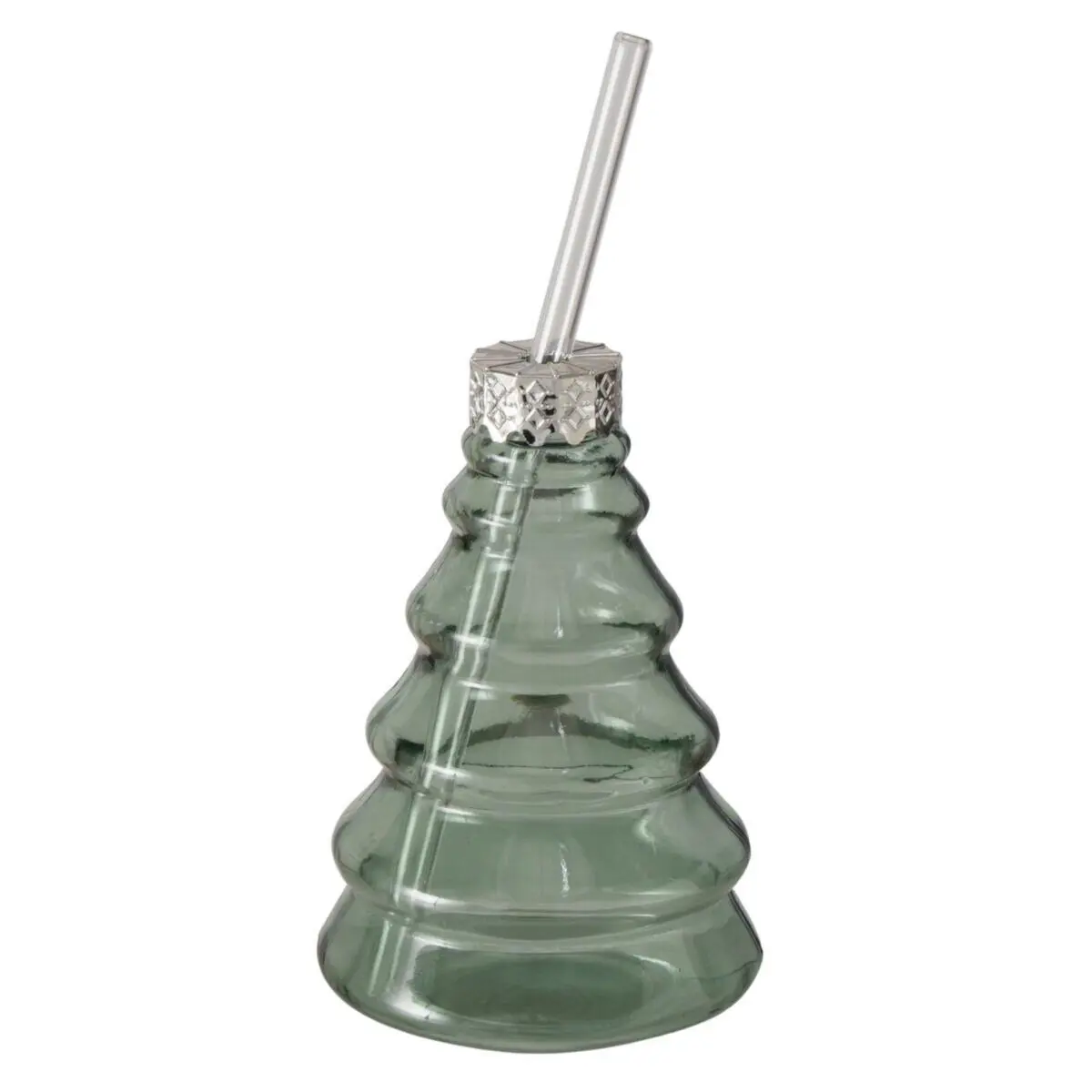 Boltze Partybecher Treano in Baumform 290 ml grün inkl. Strohhalm