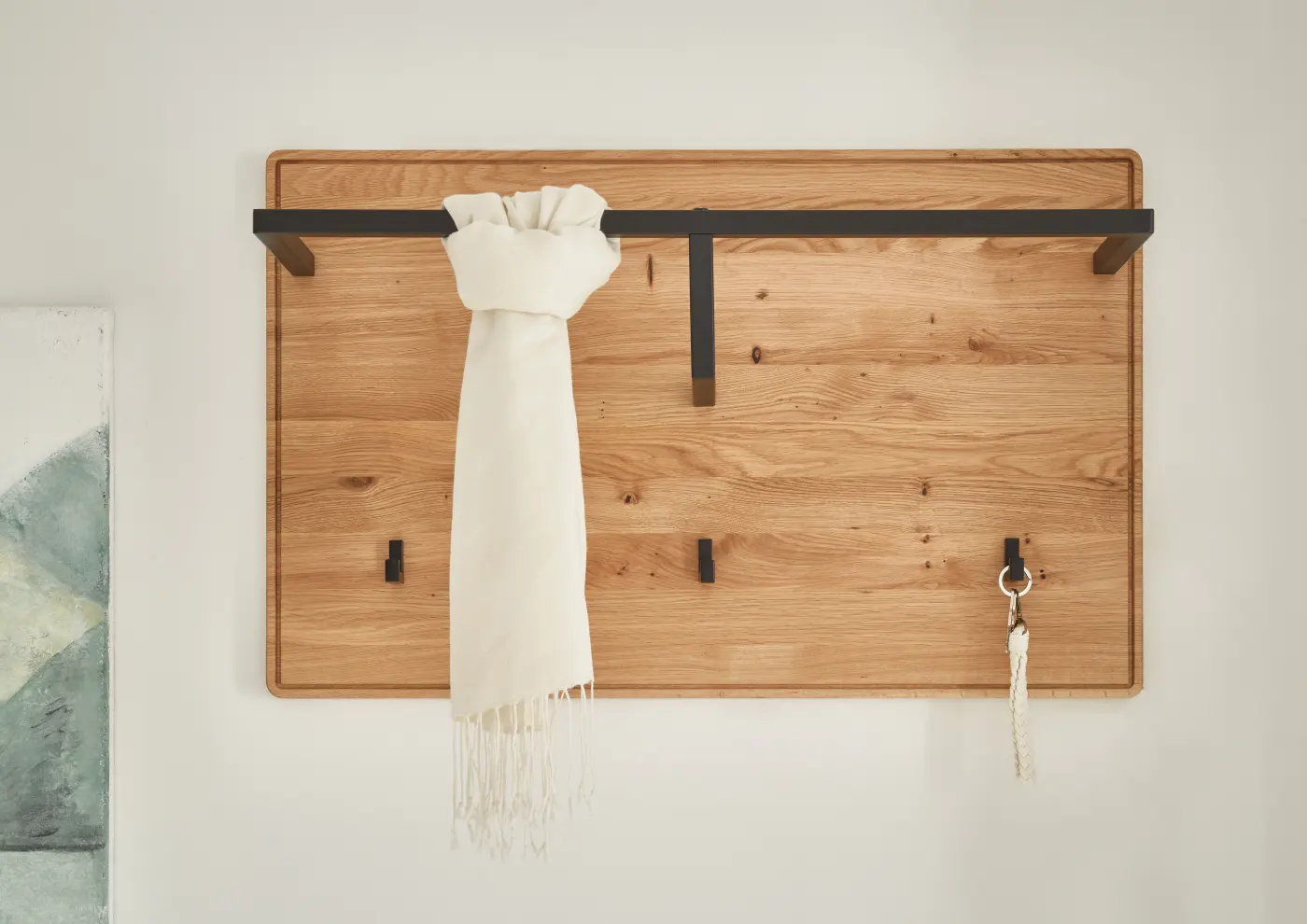 3S Frankenmöbel Garderobenpaneel KM-0663 Wildeiche geölt ca. 80 cm