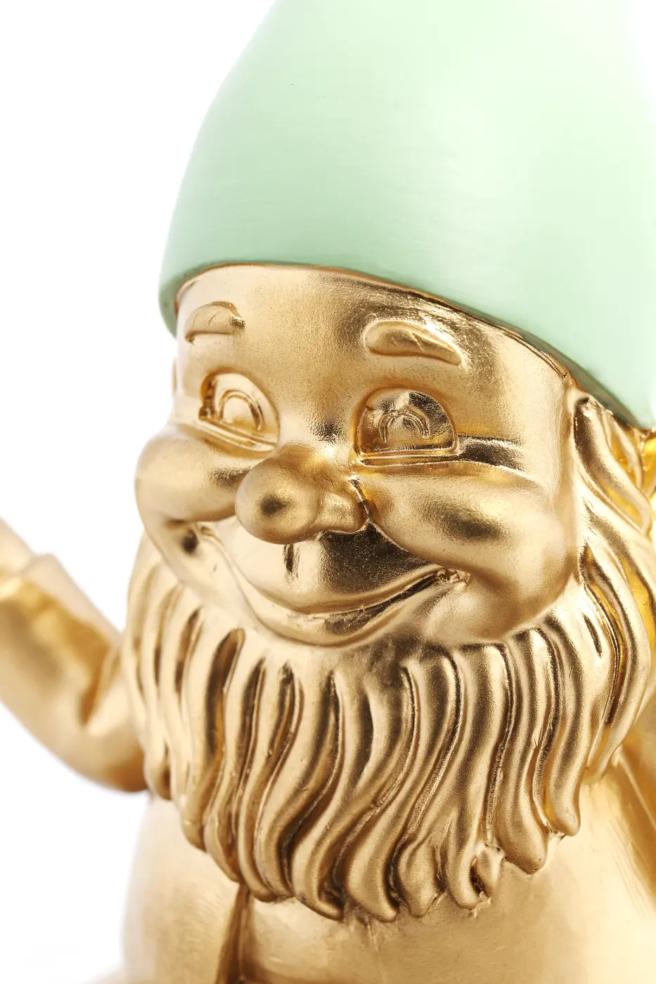 Kare Design Deko Figur Zwerg Gold 19 cm