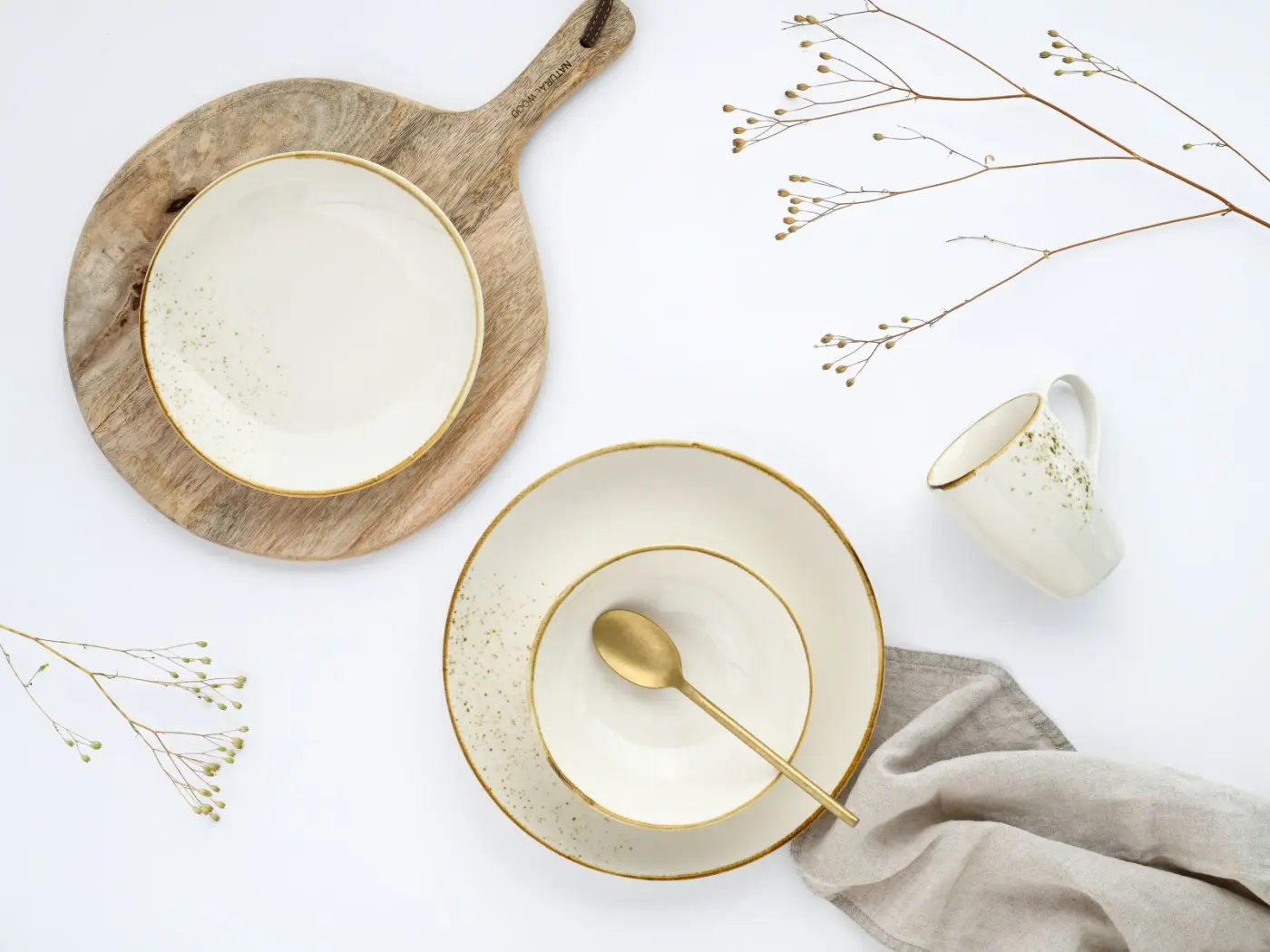 Creatable Kombiservice Nature Collection 16-tlg. Creme 