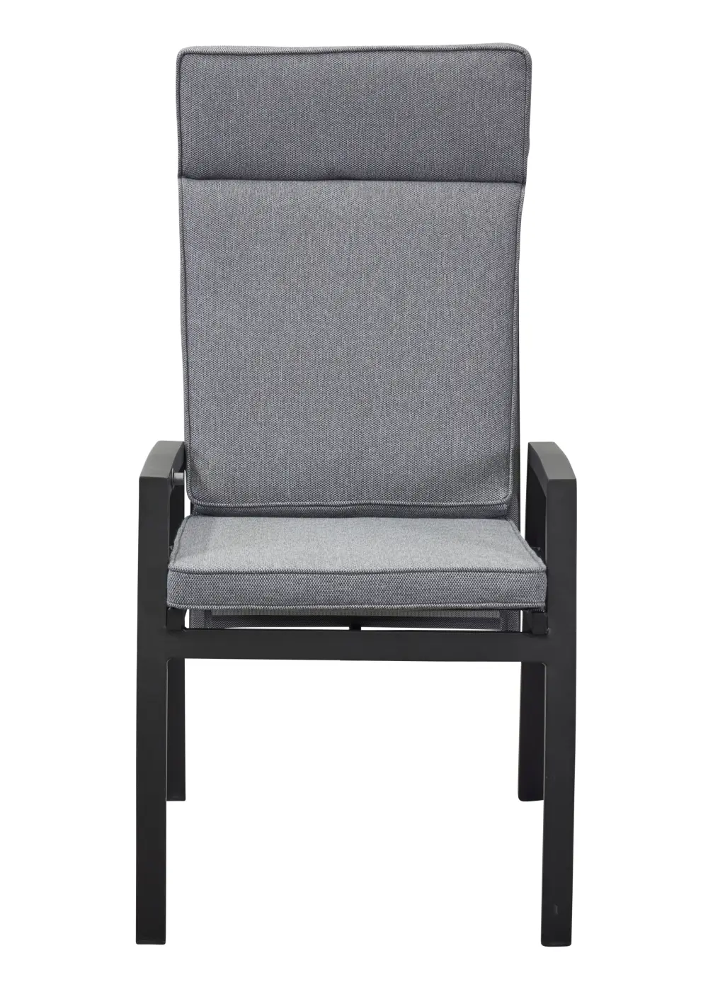 LC Garden Positionsstuhl Sondrino Silber/Schwarz 58x110x72 cm