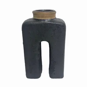 Hogewoning Candle Holder Sarnia Ecomix 24 cm Black