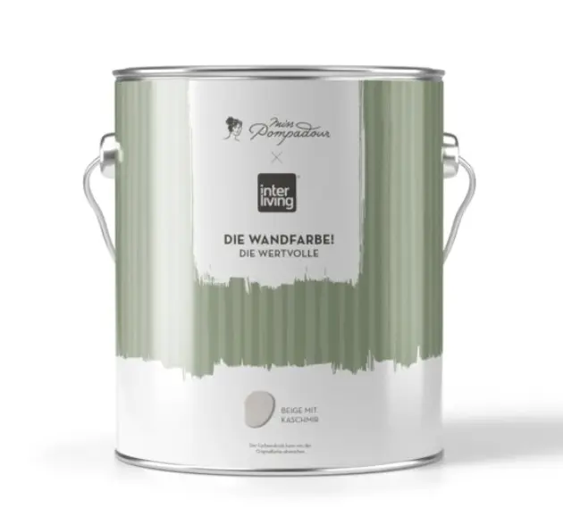 MissPompadour Wandfarbe Beige mit Kaschmir 2,5 L