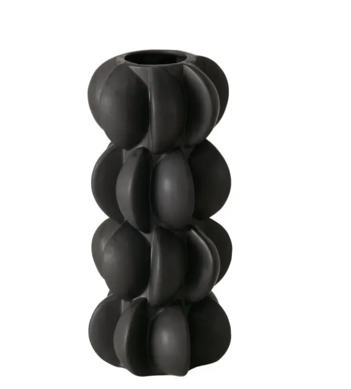 Boltze Vase Meritt Schwarz ca. 26 cm