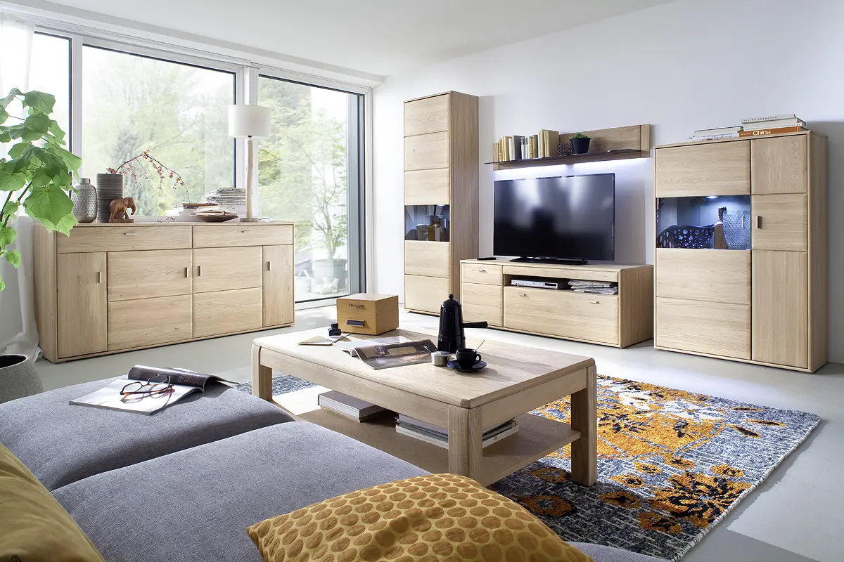 MCA Couchtisch Eiche Bianco ca.115x42x65 cm