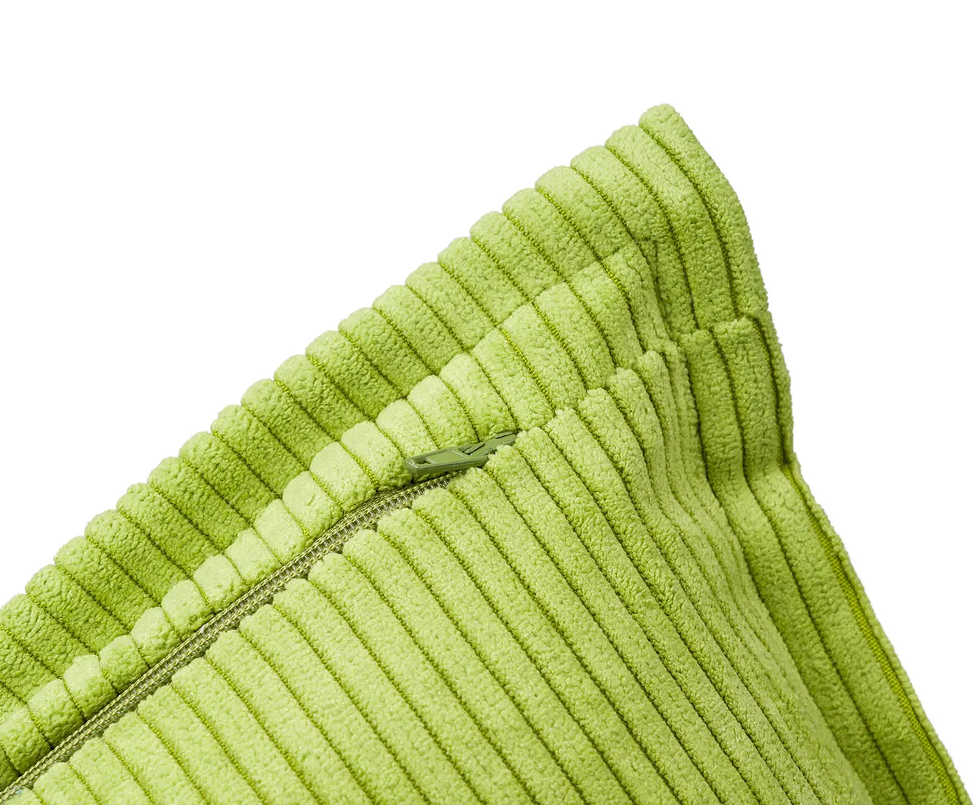 Gözze Capri Kissen Feincord-Optik Grün 40x40 cm