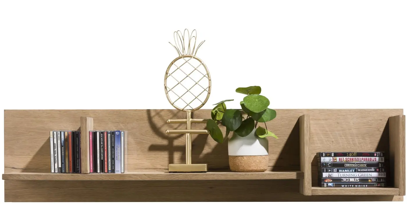 Habufa Wandboard Canova 39593RWB, Eiche Railway braun furniert, ca.120x28x25 cm