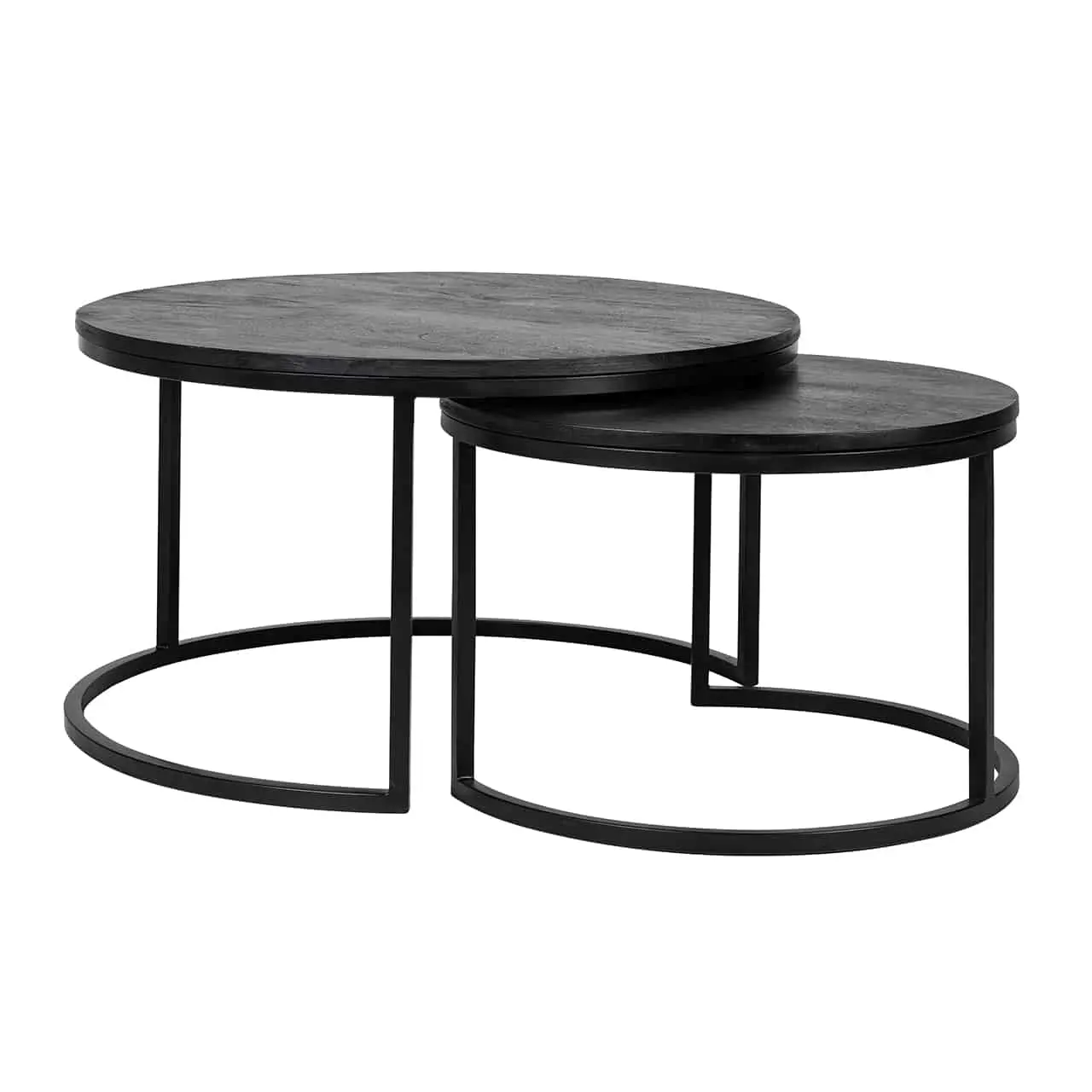 Richmond Interiors Coffee table Catana set of 2  (Black)