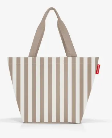 Reisenthel Shopper M Summerstripes Coffee  ca. 51x30x26 cm