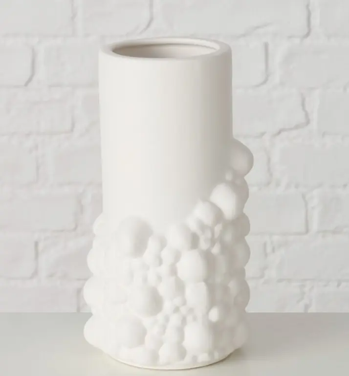 Boltze Vase Bule Weiß 20,3 cm