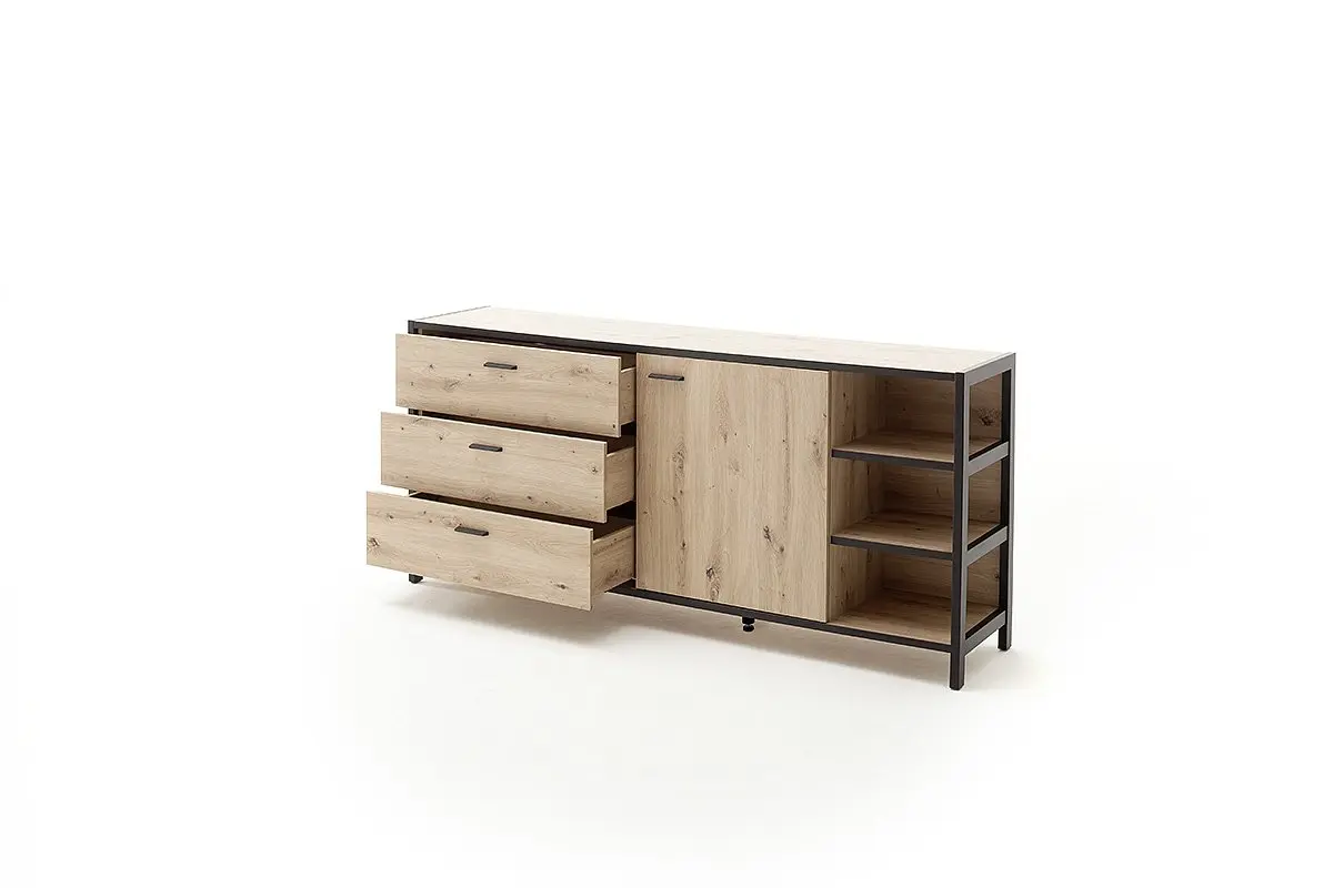 MCA Sideboard Balkeneiche - anthrazit ca.180x83x40 cm